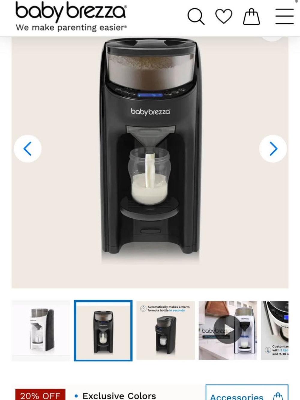 Brezza Formula Pro Advanced Formula Dispenser - Black